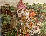 Egon Schiele, Landscape at Krumau